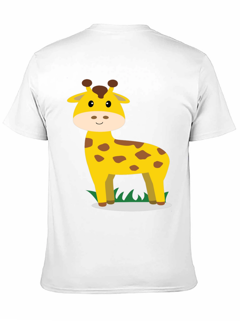 Giraffe Graphic Tee - Black Cotton Casual Shirt
