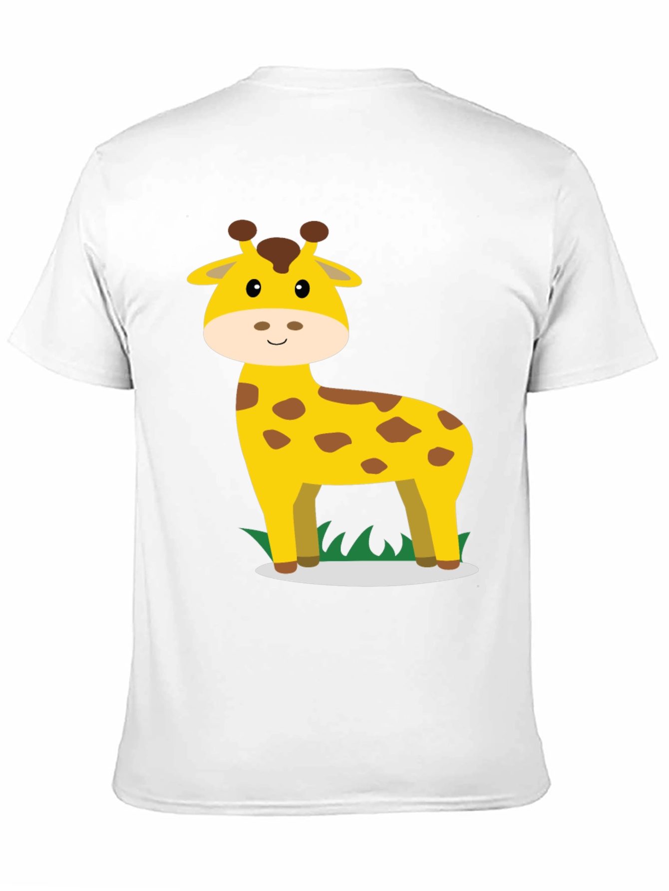 Giraffe Graphic Tee - Black Cotton Casual Shirt