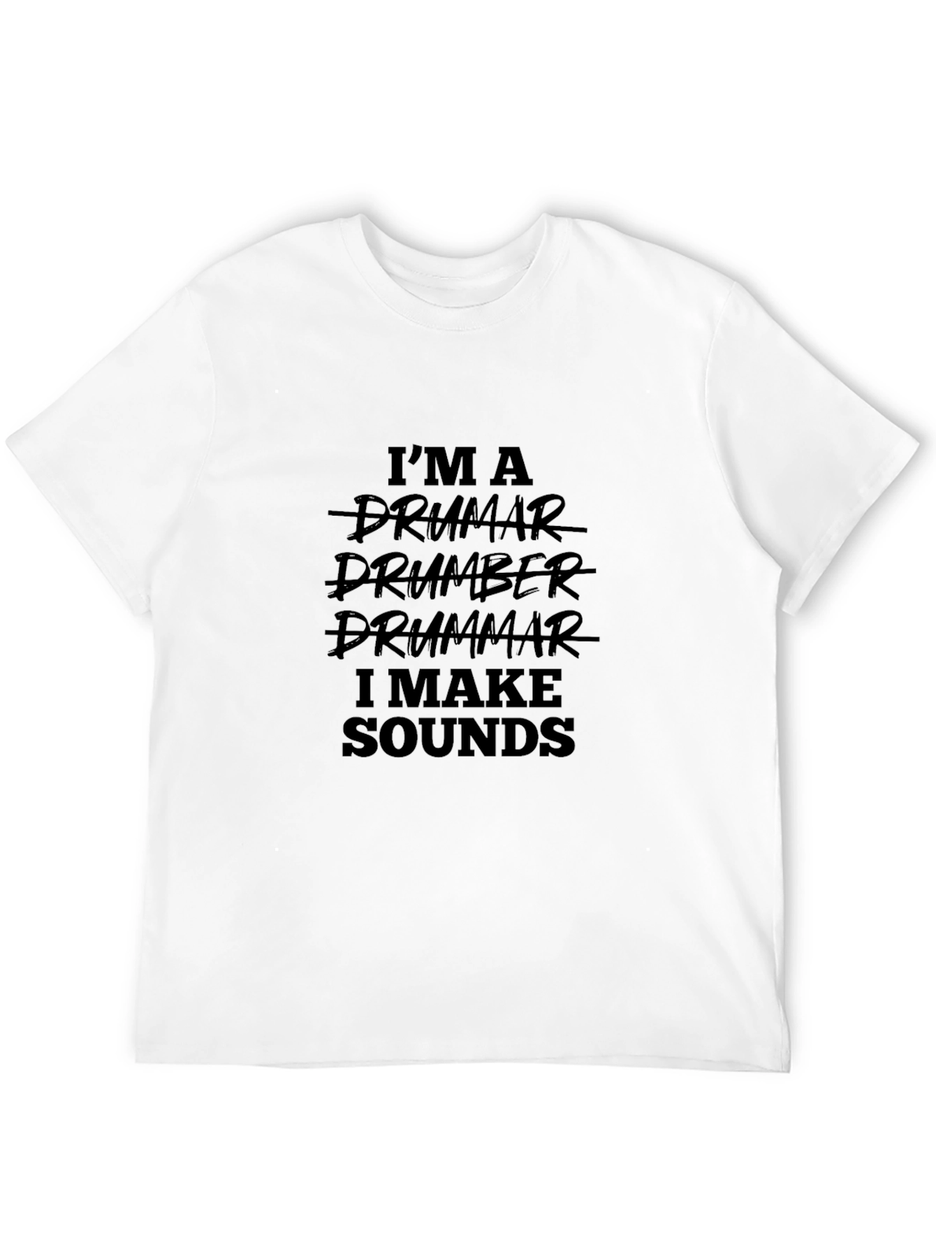 Drummer Sound Maker Black T-Shirt