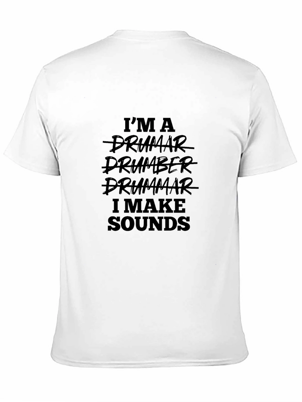 Drummer Sound Maker Black T-Shirt