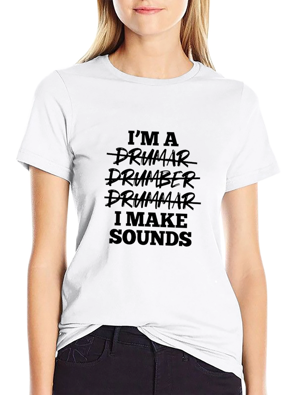 Drummer Sound Maker Black T-Shirt