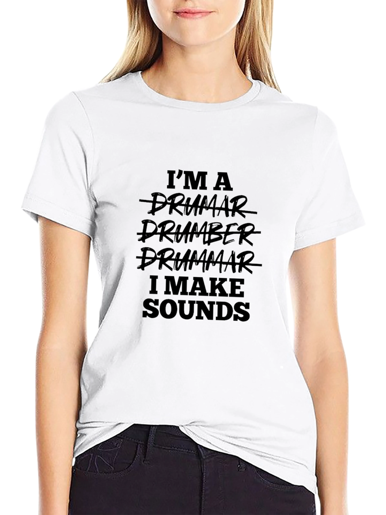 Drummer Sound Maker Black T-Shirt