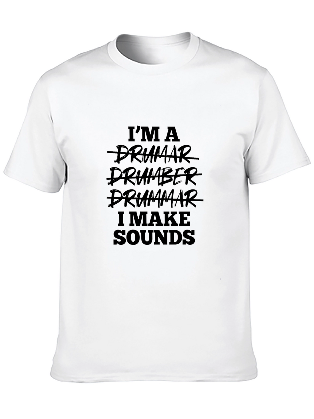 Drummer Sound Maker Black T-Shirt