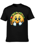 Funny Taco Cartoon Graphic T-Shirt