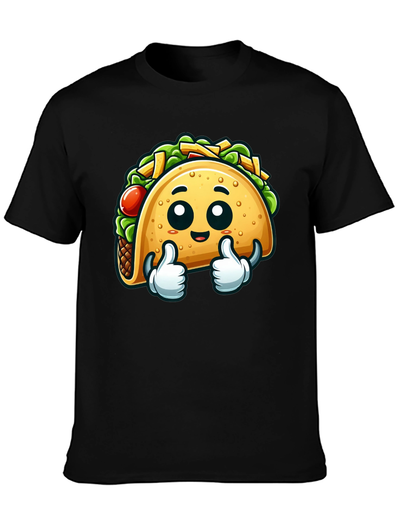 Funny Taco Cartoon Graphic T-Shirt