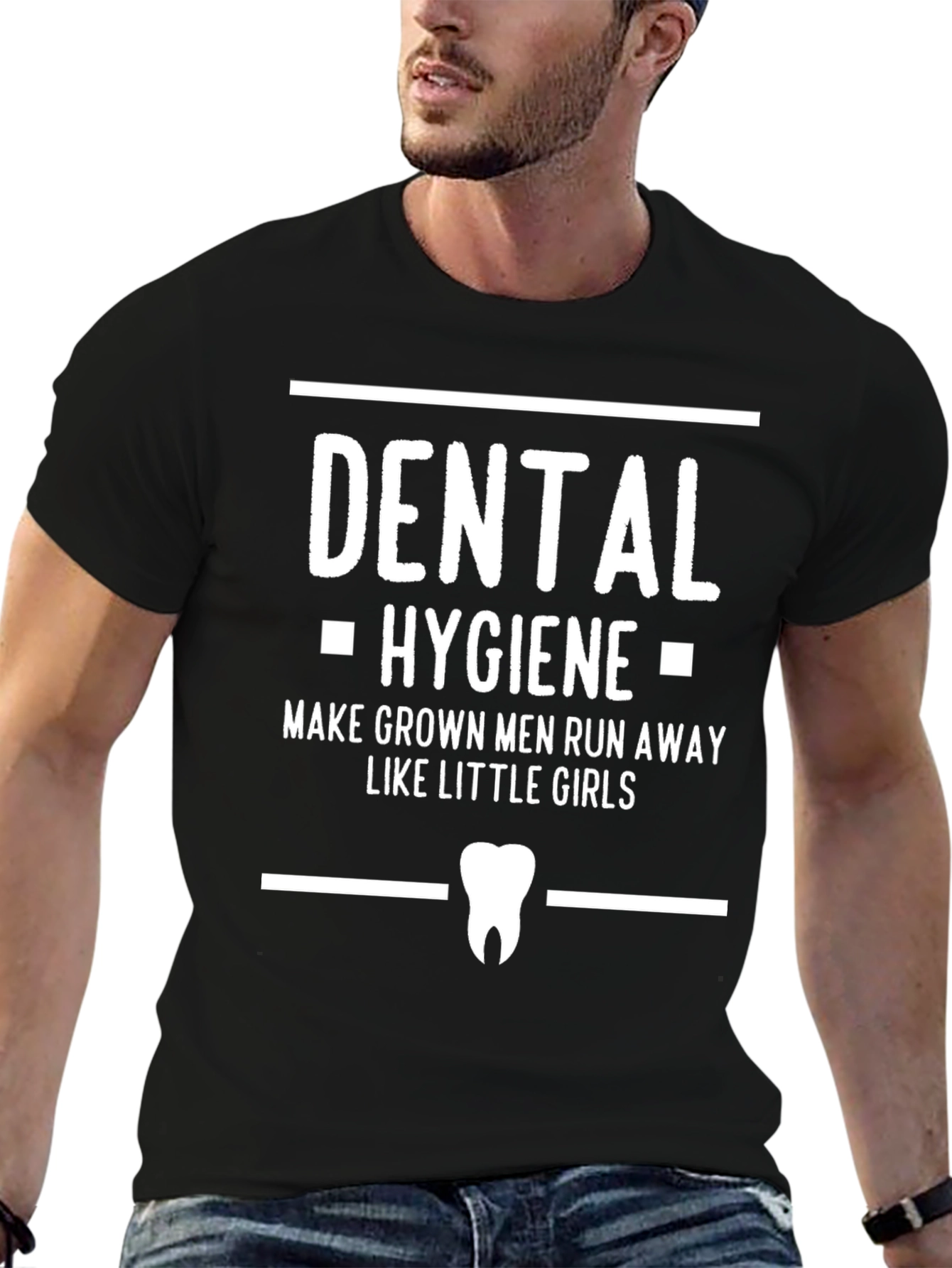 Dental Hygiene T-Shirt: Run Away Like Little Girls