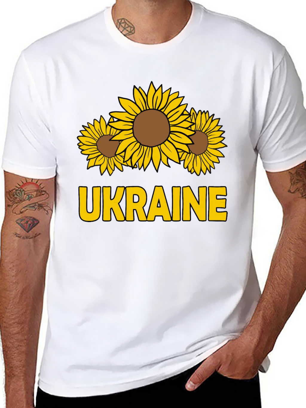 Ukraine Sunflower Graphic Tee
