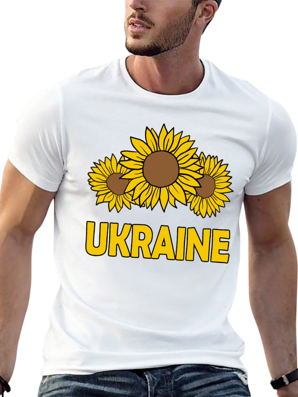Ukraine Sunflower Graphic Tee