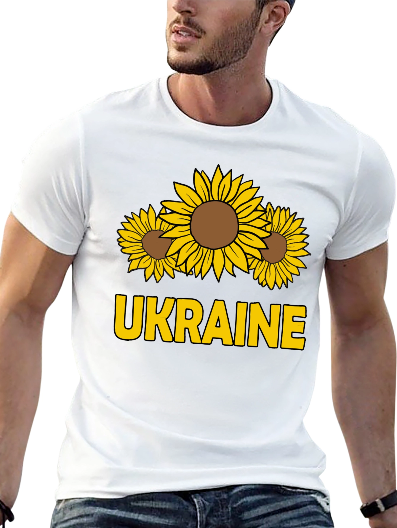 Ukraine Sunflower Graphic Tee