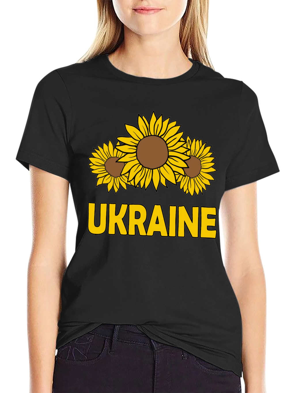 Ukraine Sunflower Graphic Tee