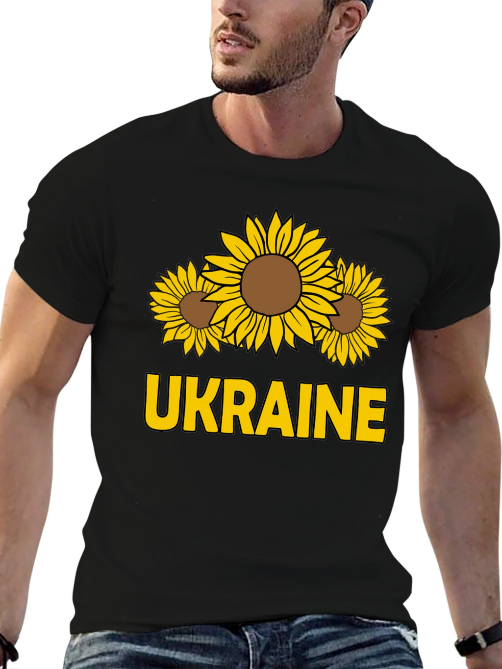 Ukraine Sunflower Graphic Tee