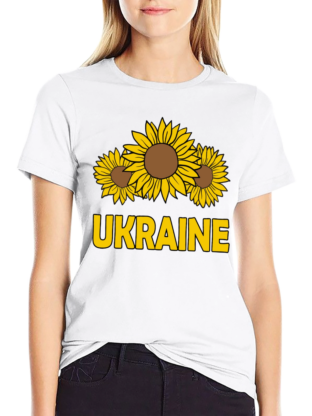 Ukraine Sunflower Graphic Tee