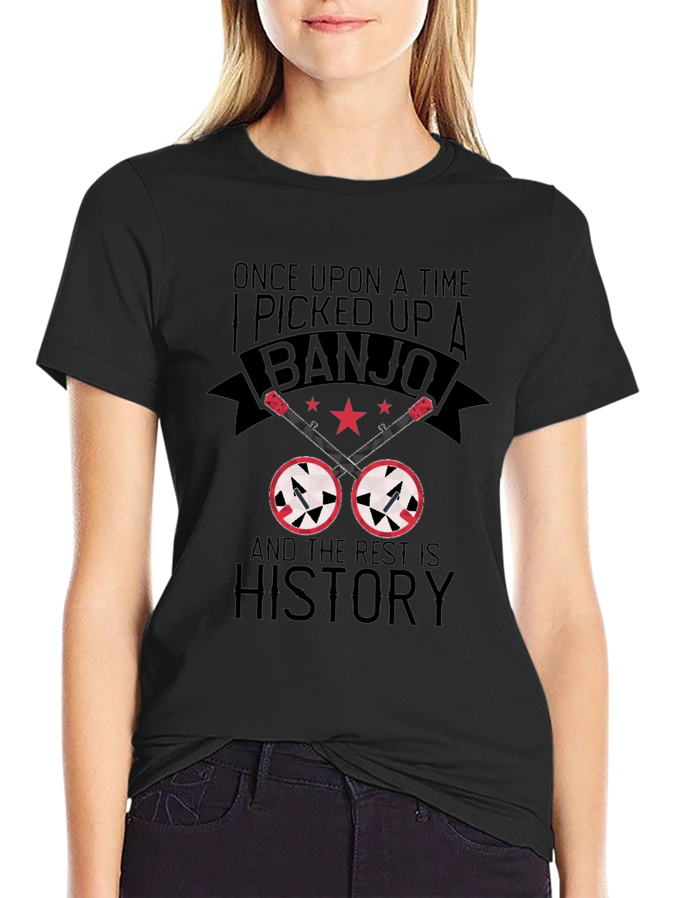 Banjo Player T-Shirt: Once Upon a Time I Picked Up a Banjo