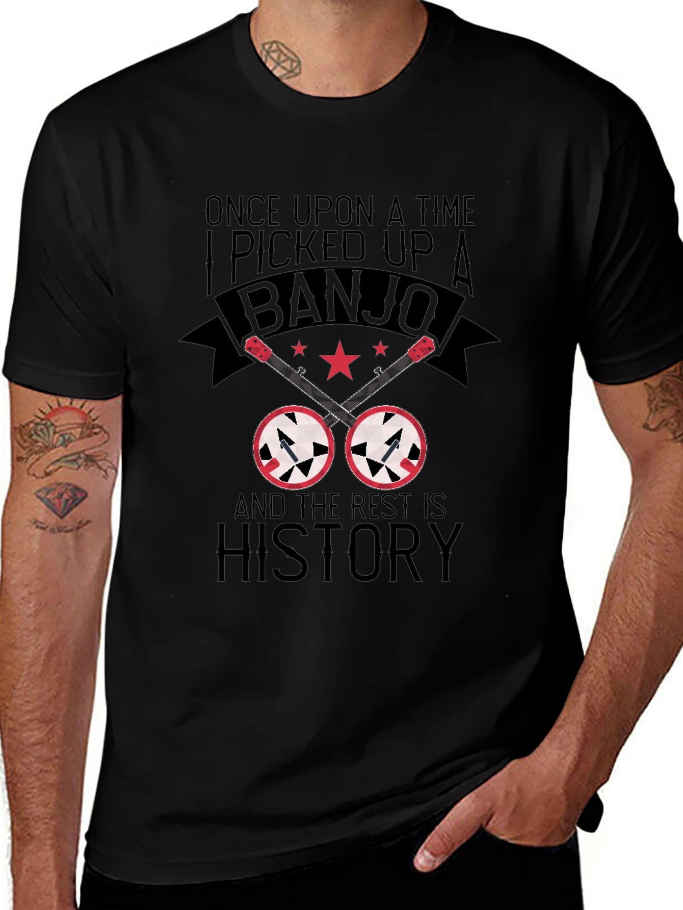Banjo Player T-Shirt: Once Upon a Time I Picked Up a Banjo