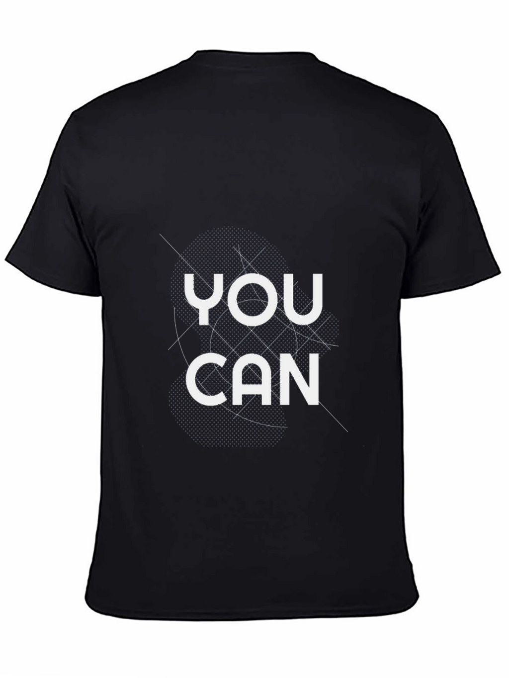 You Can Graphic Tee - Motivational Black T-Shirt