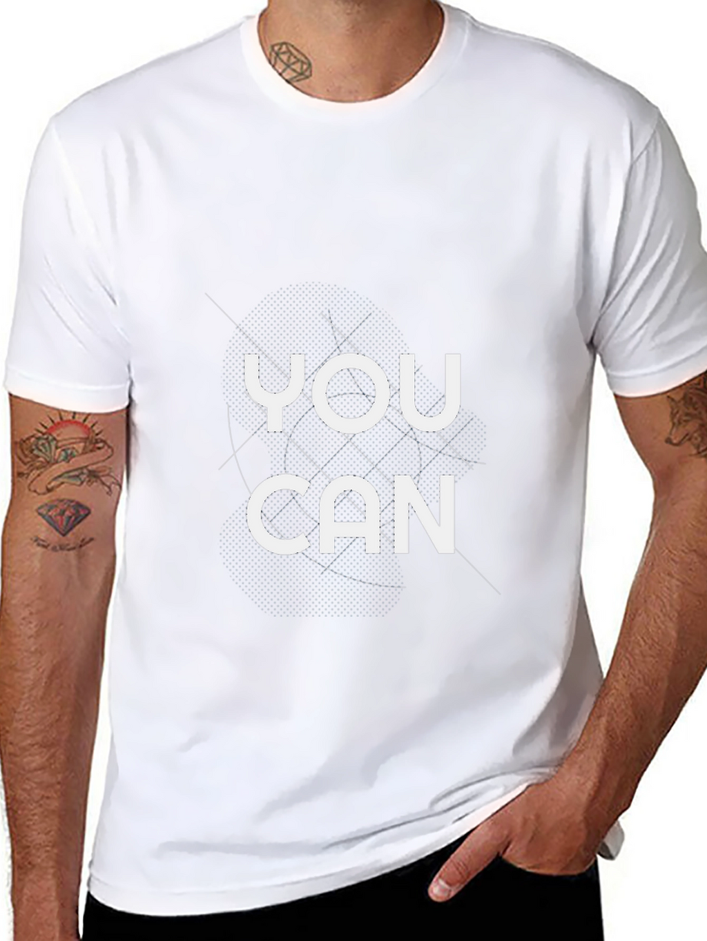 You Can Graphic Tee - Motivational Black T-Shirt