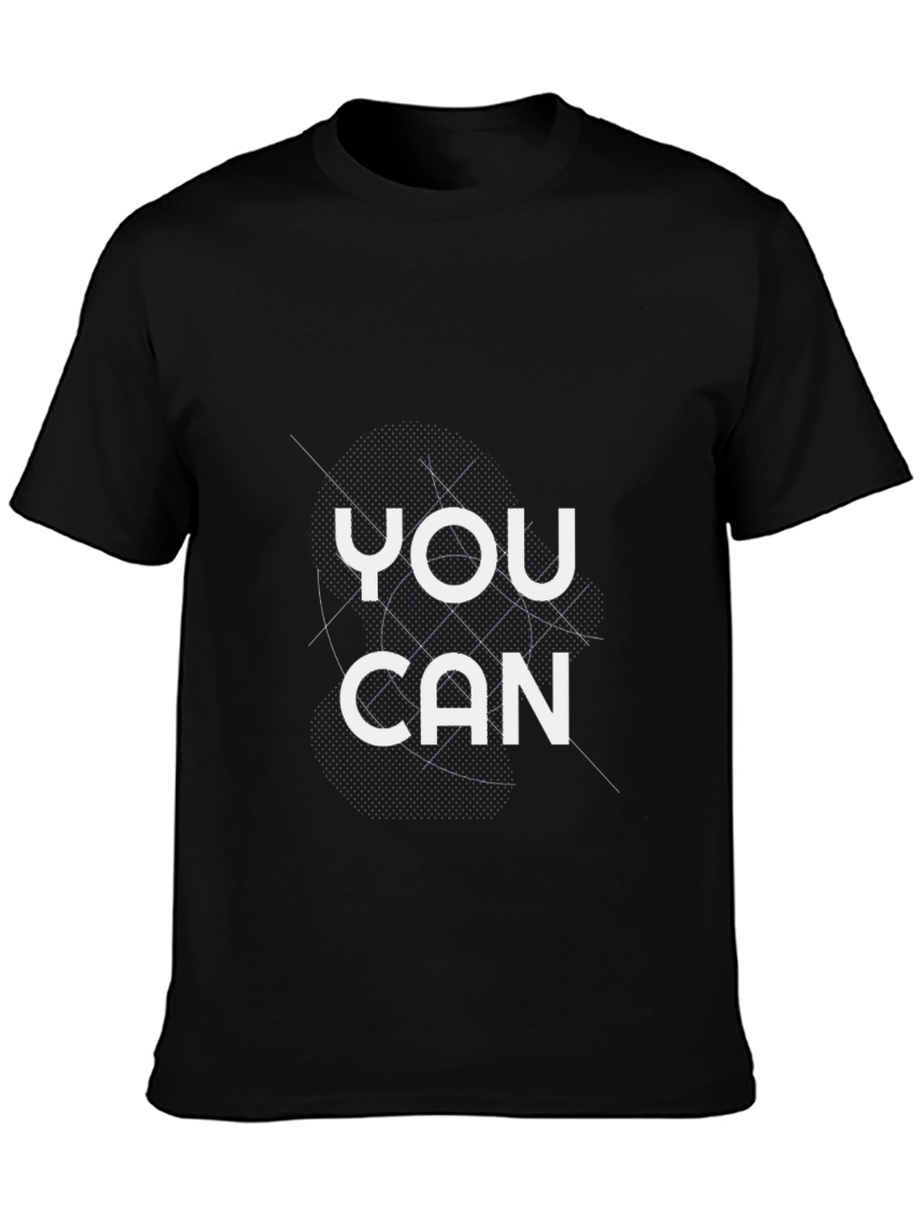 You Can Graphic Tee - Motivational Black T-Shirt