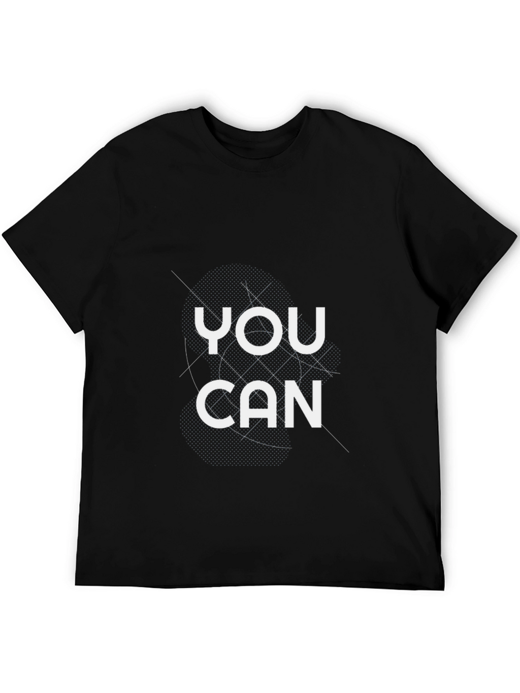 You Can Graphic Tee - Motivational Black T-Shirt