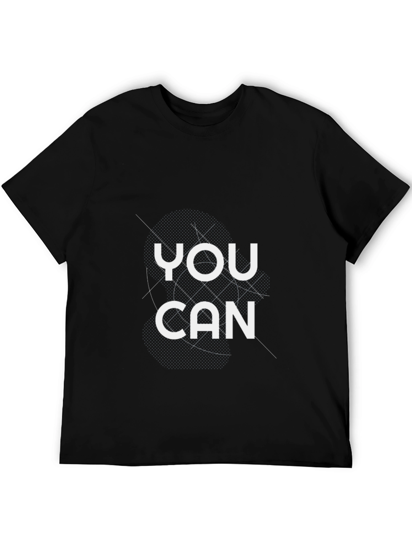 You Can Graphic Tee - Motivational Black T-Shirt