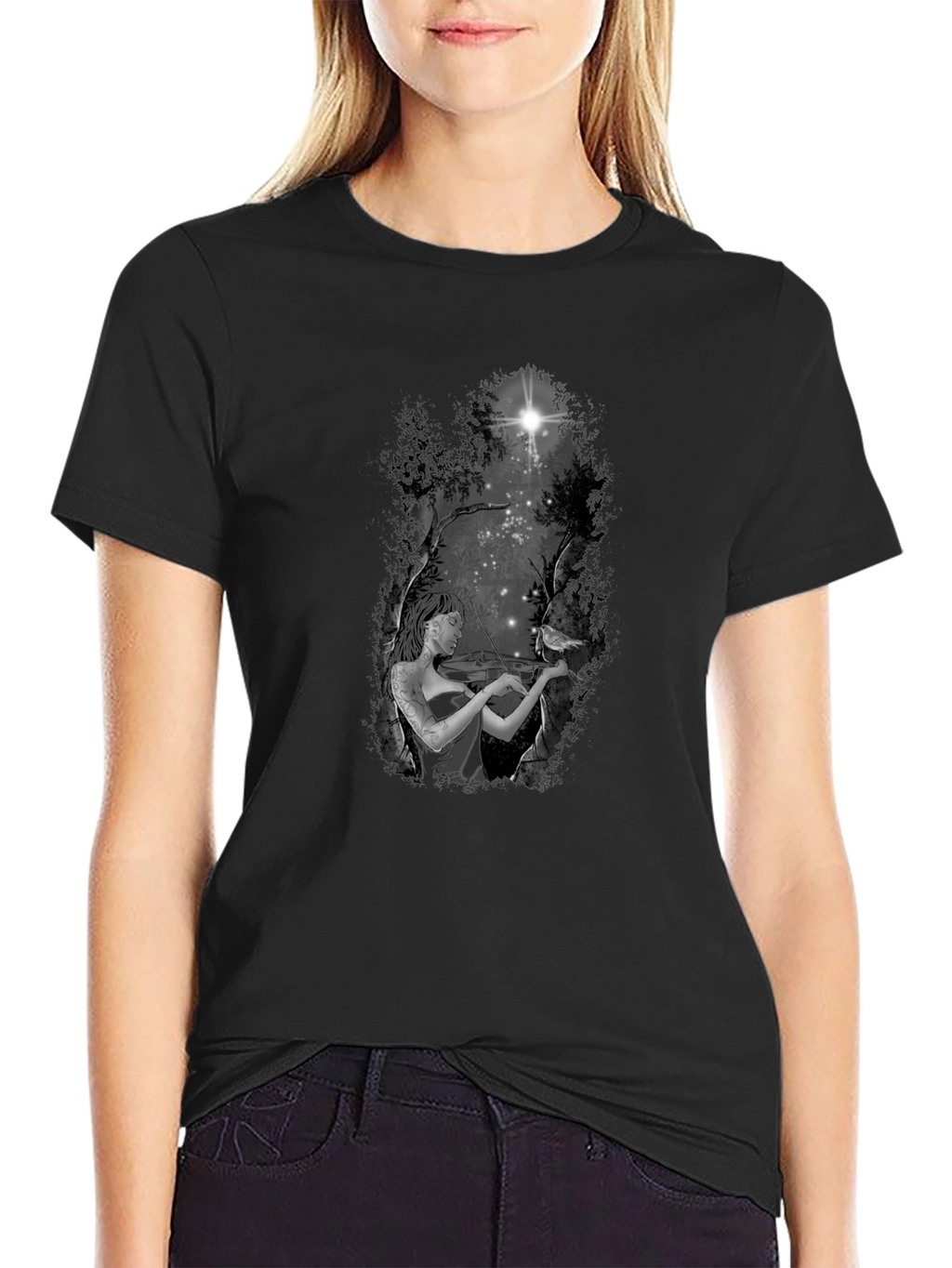 Violinist in the Woods T-Shirt