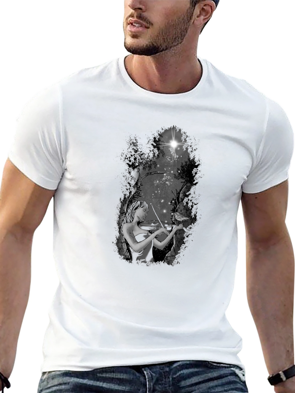Violinist in the Woods T-Shirt