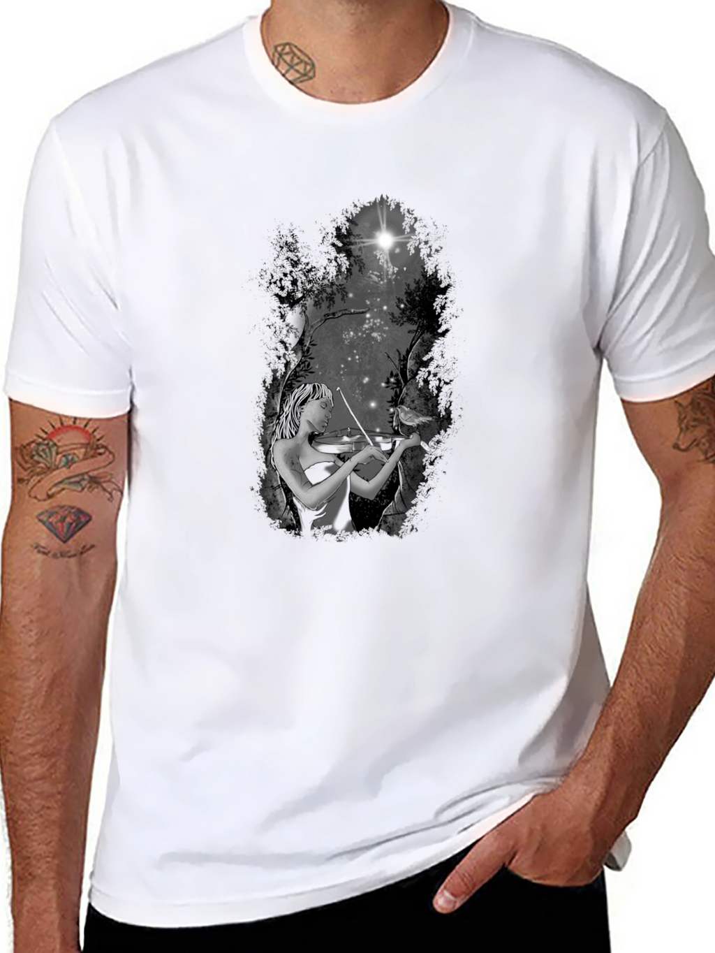 Violinist in the Woods T-Shirt