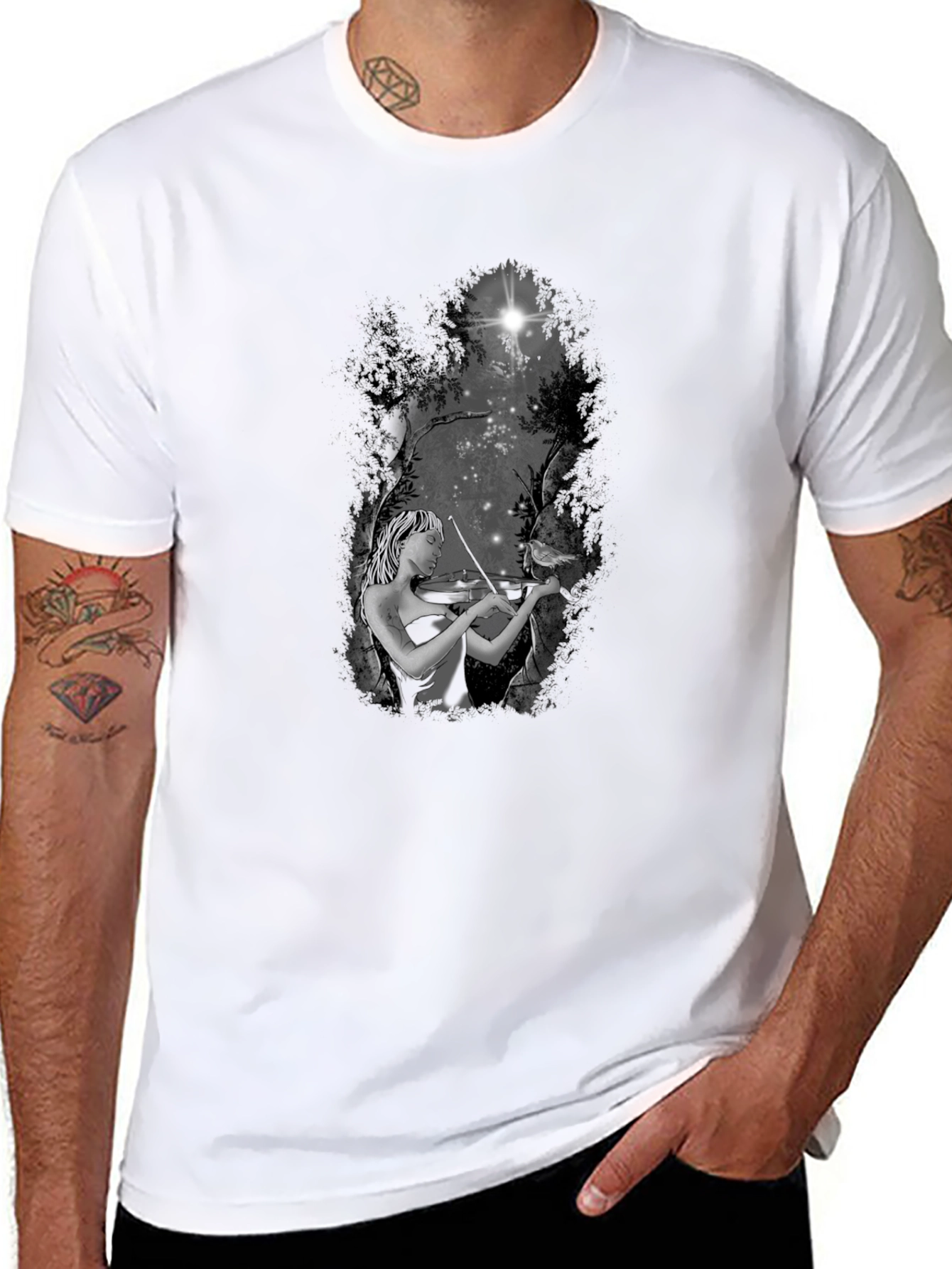 Violinist in the Woods T-Shirt