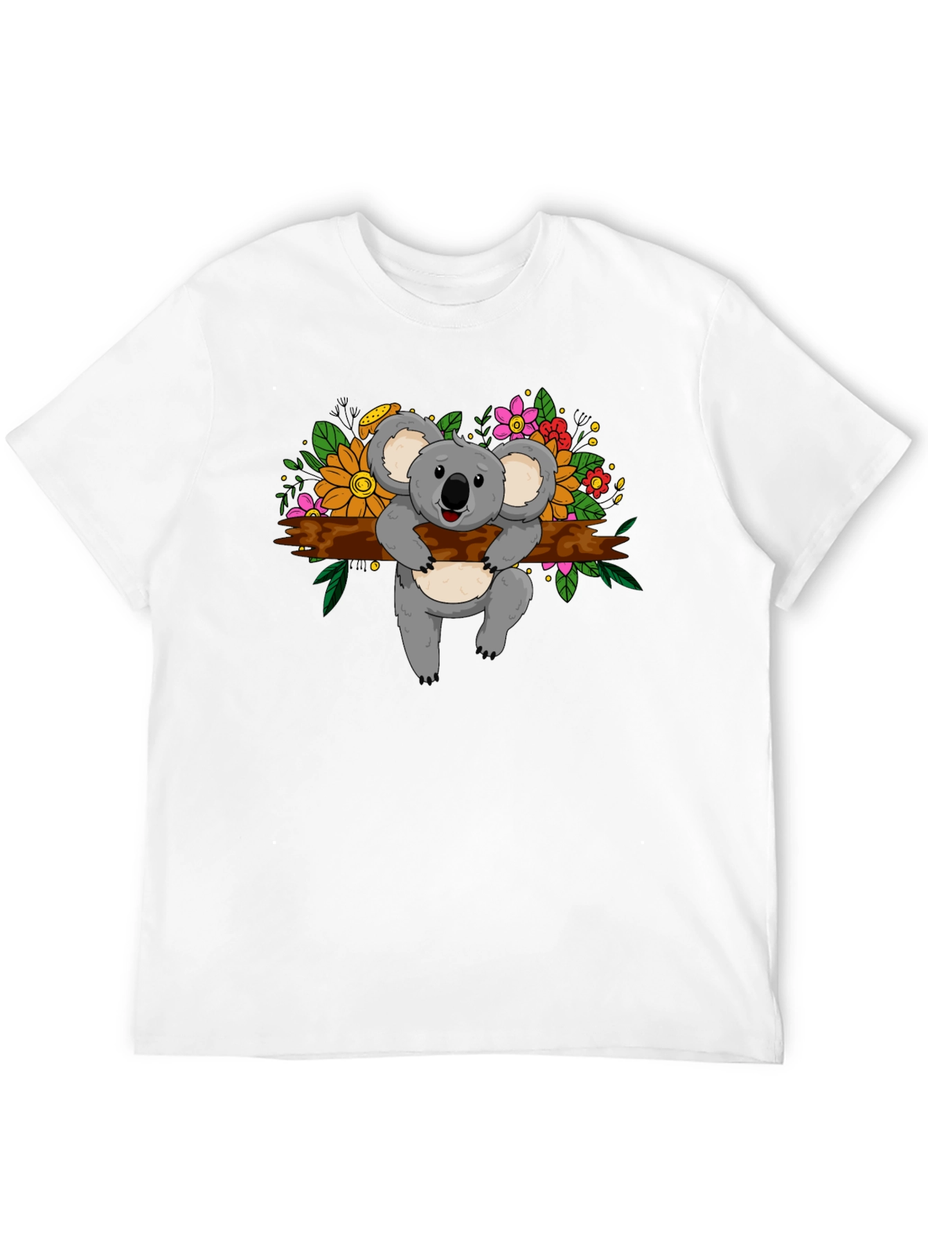 Cute Koala Floral T-Shirt