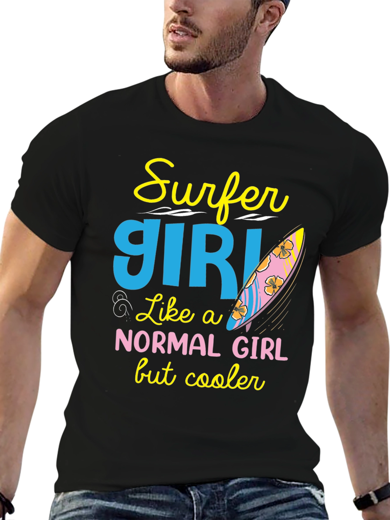 Surfer Girl T-Shirt - Cool & Unique Design