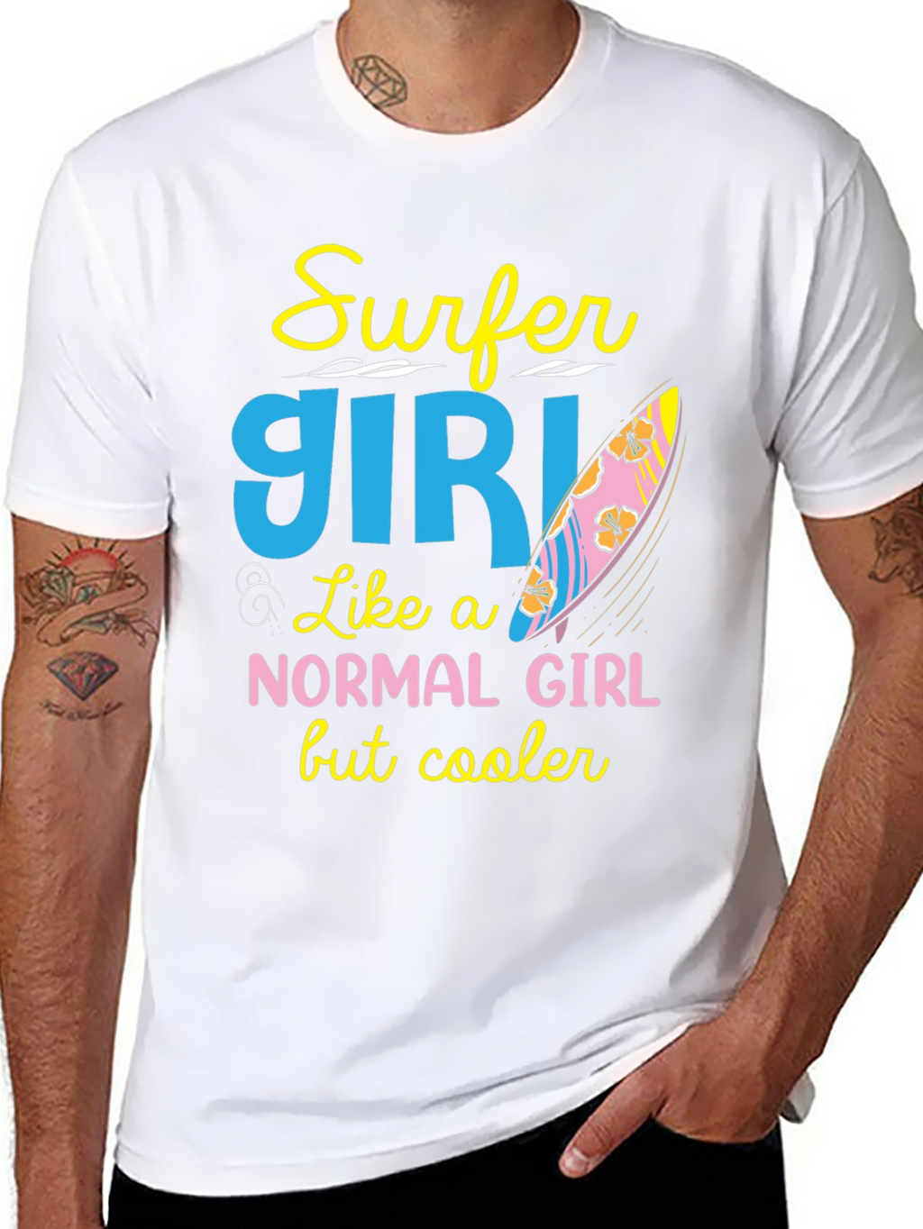 Surfer Girl T-Shirt - Cool & Unique Design