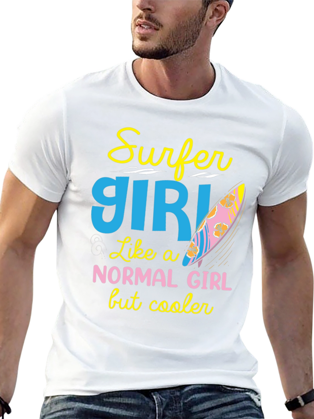 Surfer Girl T-Shirt - Cool & Unique Design