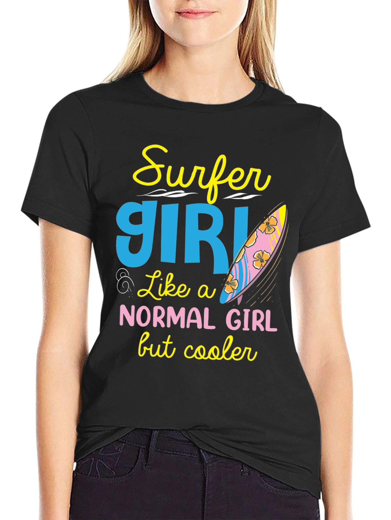 Surfer Girl T-Shirt - Cool & Unique Design