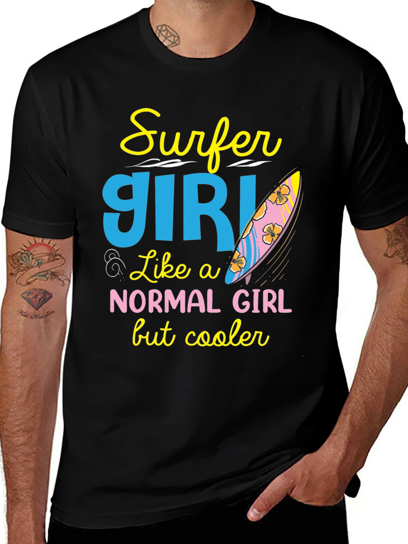 Surfer Girl T-Shirt - Cool & Unique Design