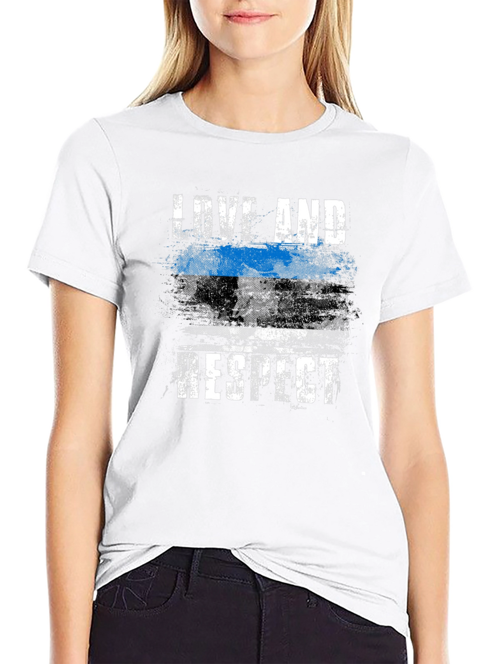 Love And Respect Thin Blue Line T-Shirt