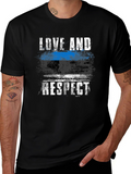 Love And Respect Thin Blue Line T-Shirt