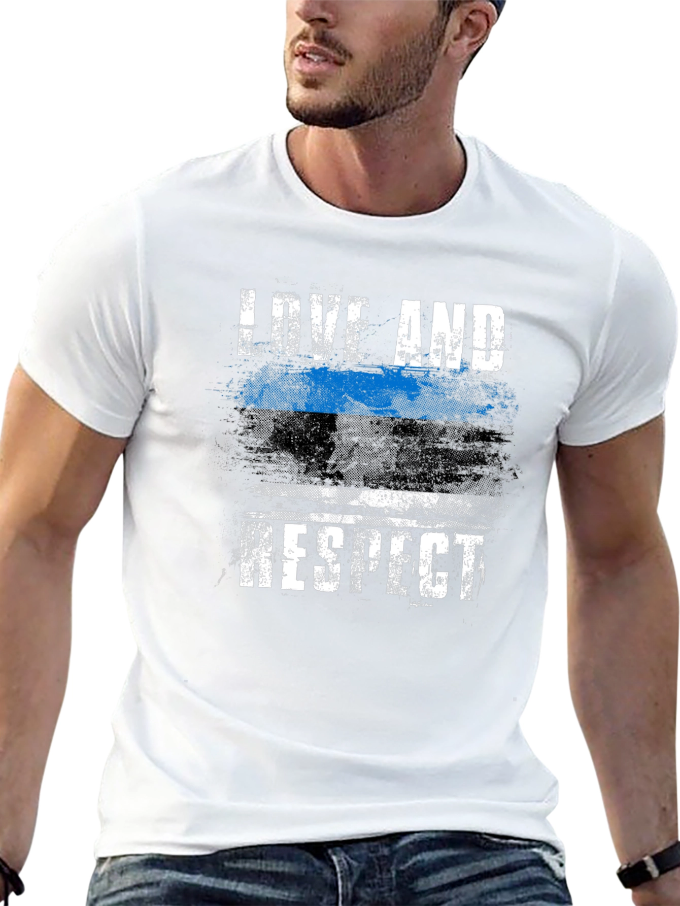Love And Respect Thin Blue Line T-Shirt