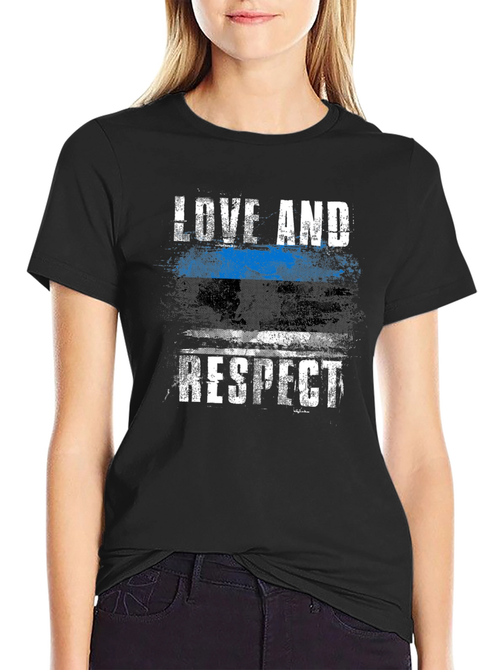 Love And Respect Thin Blue Line T-Shirt