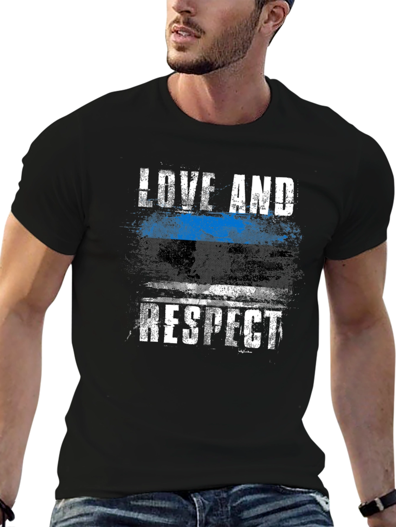 Love And Respect Thin Blue Line T-Shirt