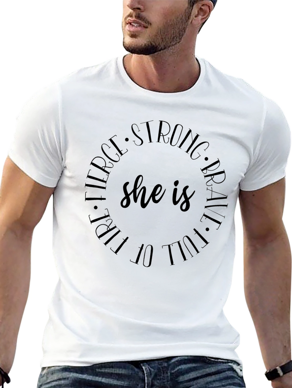 Fierce Strong Womens Graphic T-Shirt