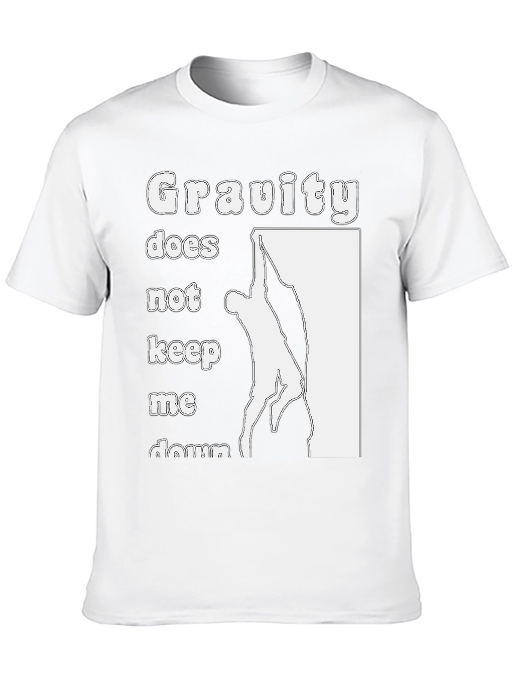 Gravity Doesnt Keep Me Down Black T-Shirt