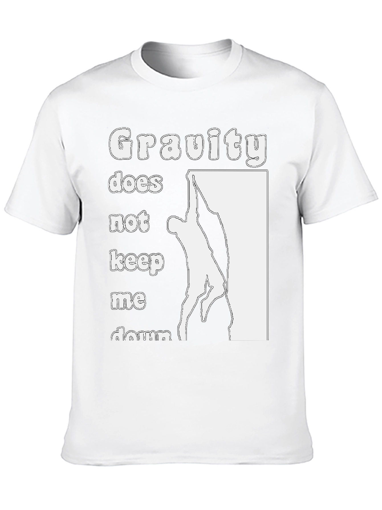 Gravity Doesnt Keep Me Down Black T-Shirt