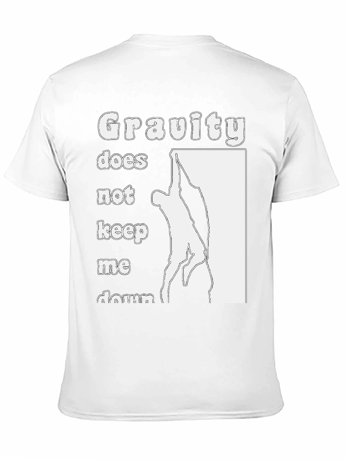 Gravity Doesnt Keep Me Down Black T-Shirt