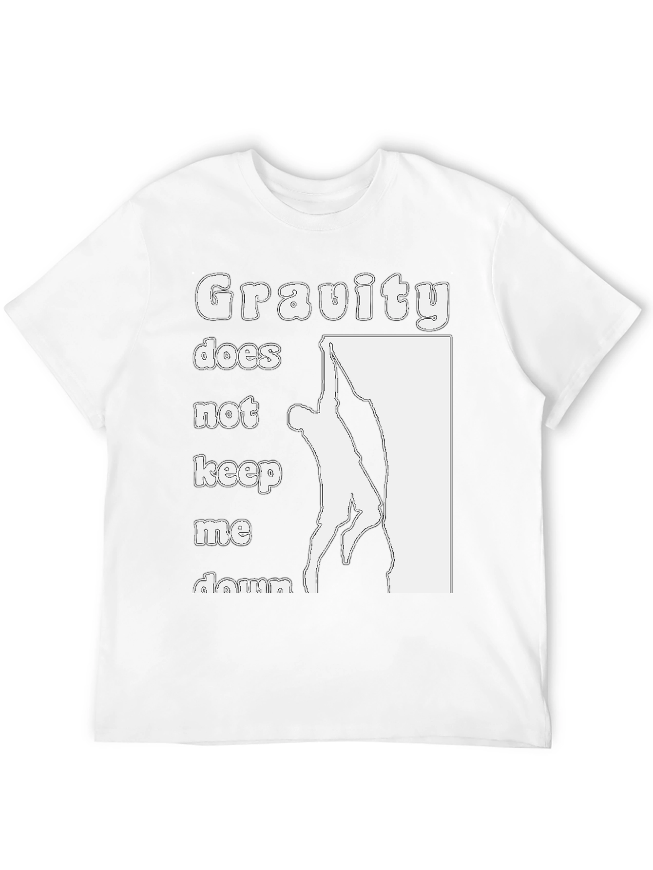 Gravity Doesnt Keep Me Down Black T-Shirt