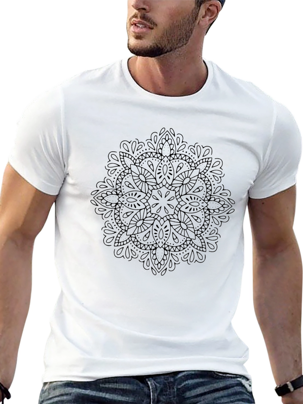 Black Mandala Graphic Tee