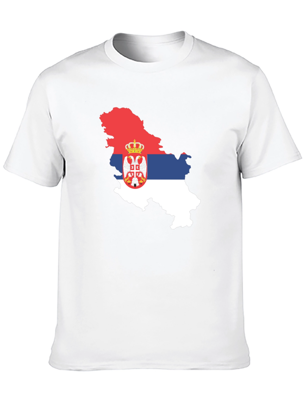 Serbia Flag Map T-Shirt