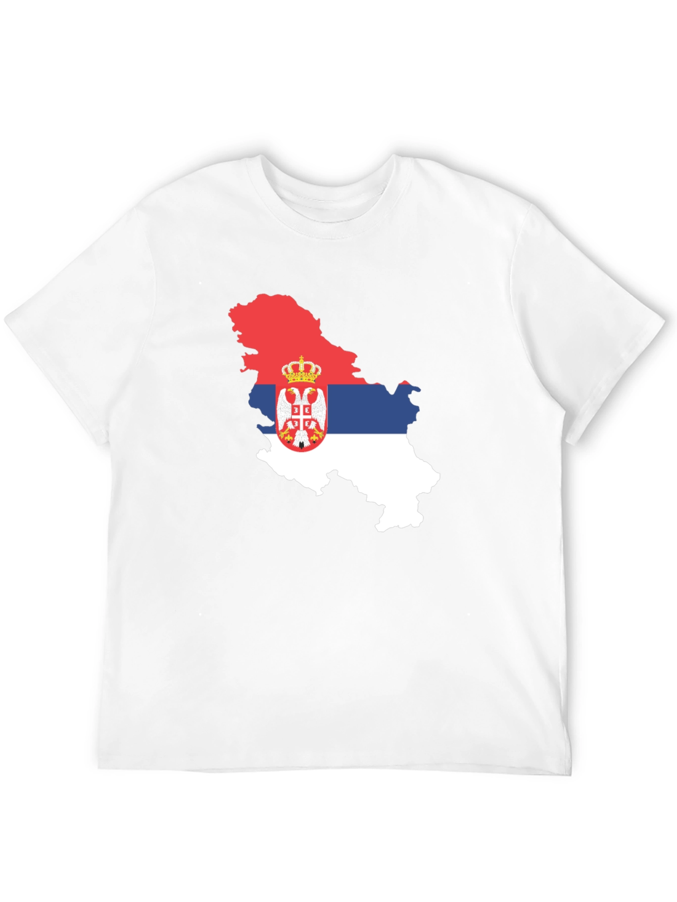 Serbia Flag Map T-Shirt