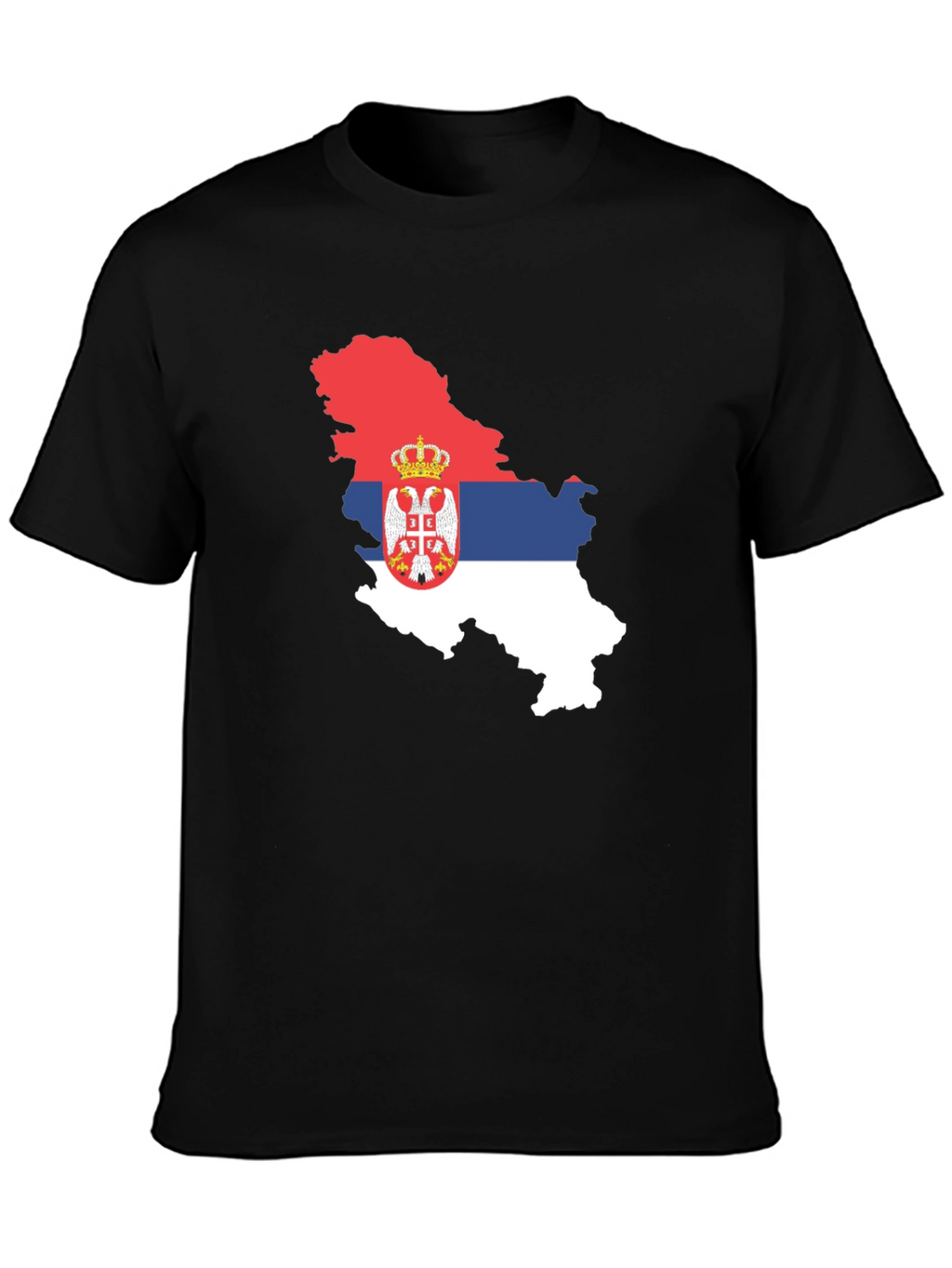 Serbia Flag Map T-Shirt