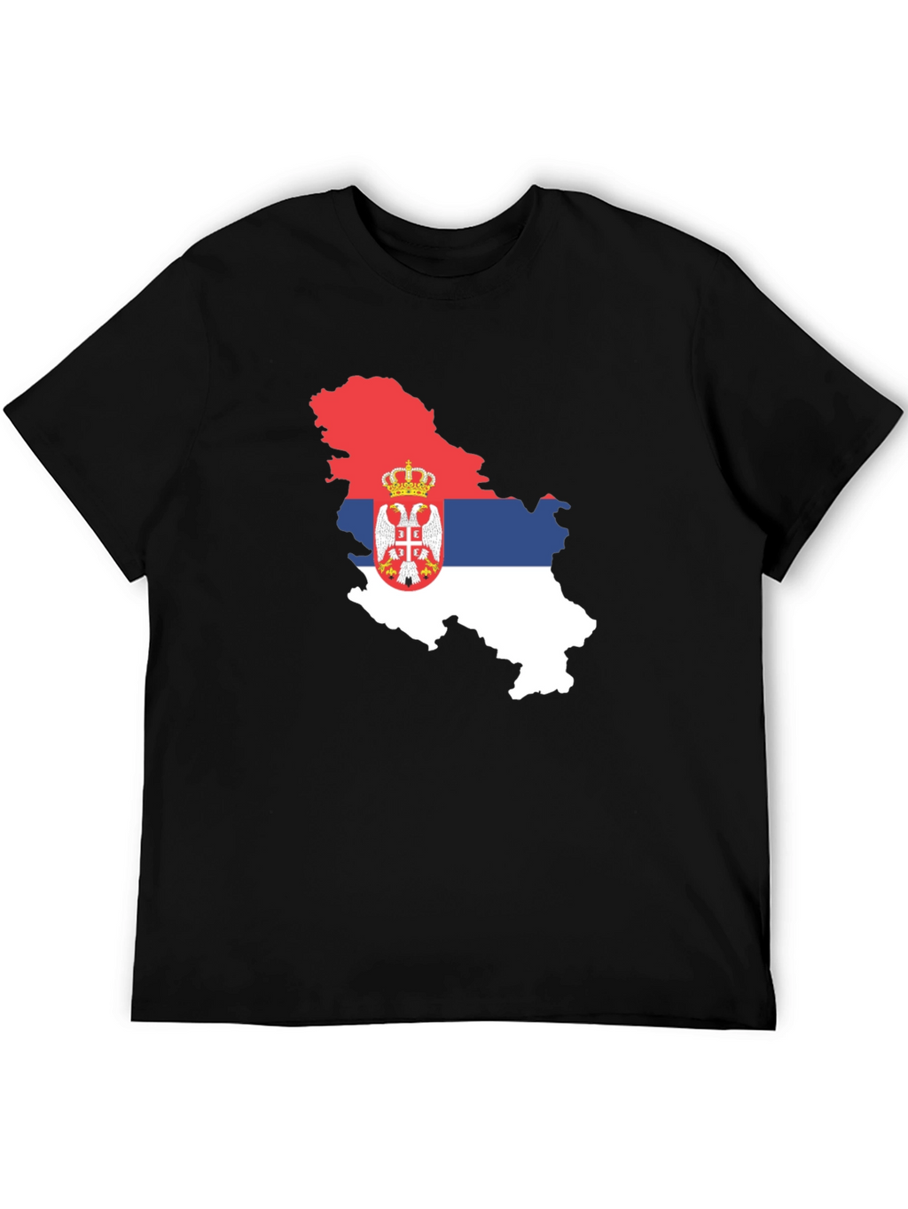 Serbia Flag Map T-Shirt
