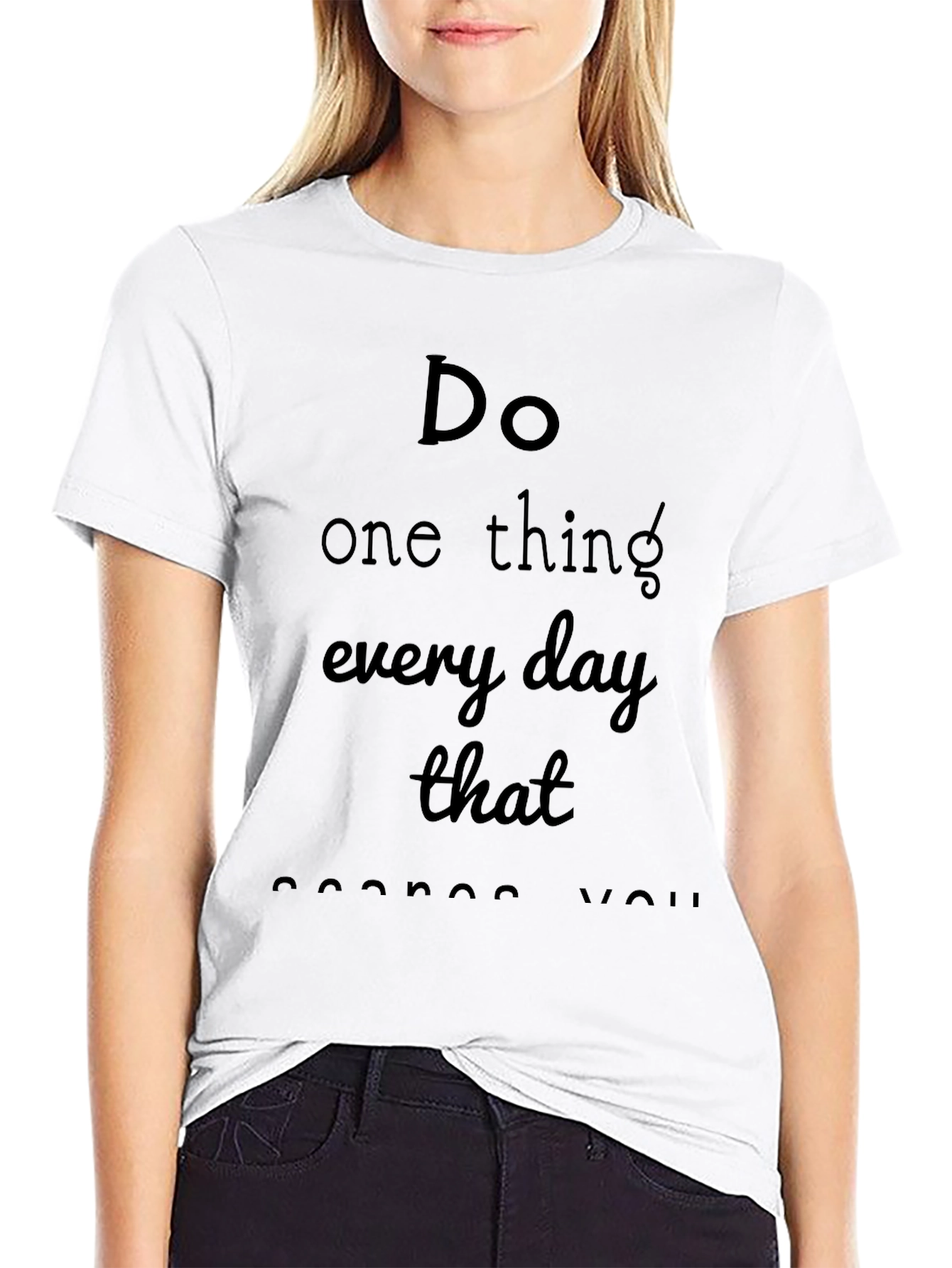 Inspirational Message Black T-Shirt