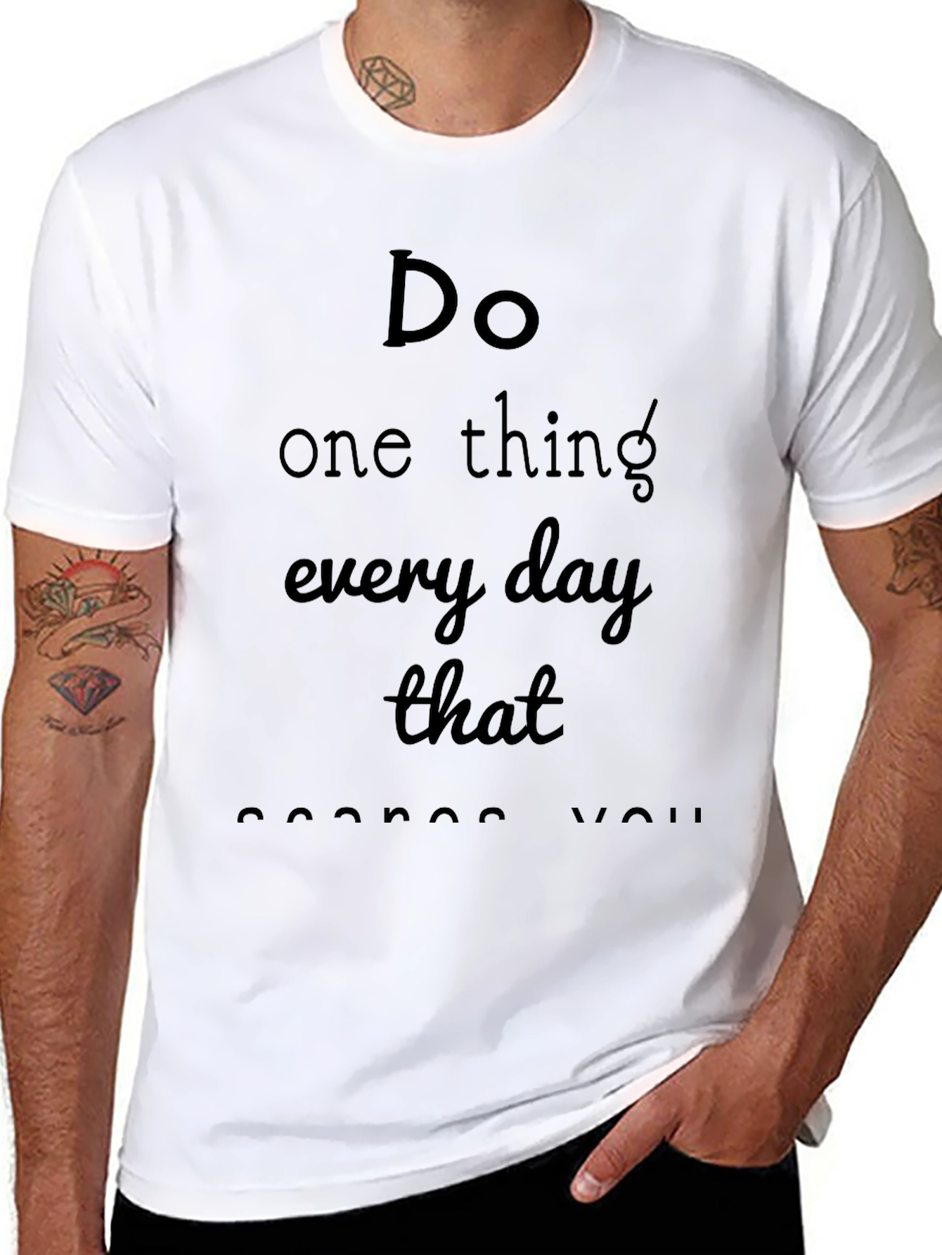 Inspirational Message Black T-Shirt